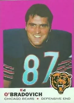 1969 Topps #95 - Ed O'Bradovich - Chicago Bears