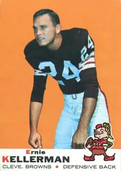 1969 Topps #96 - Ernie Kellerman - Cleveland Browns