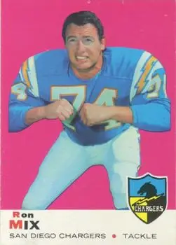 1969 Topps #99 - Ron Mix - San Diego Chargers - Front 1969 Topps #99 - Ron Mix - San Diego Chargers - Front