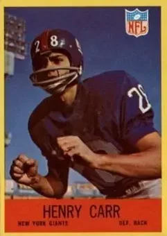 1967 Philadelphia #110 - Henry Carr - New York Giants