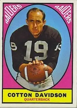 1967 Topps #107 - Cotton Davidson - Oakland Raiders - Front