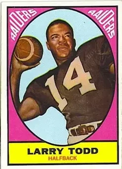 1967 Topps #108 - Larry Todd - Oakland Raiders