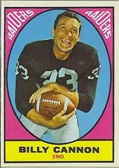 1967 Topps #109 - Billy Cannon - Oakland Raiders