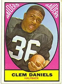 1967 Topps #110 - Clemon Daniels - Oakland Raiders