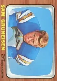 1966 Topps #124 - Sam Gruneisen - San Diego Chargers 1966 Topps #124 - Sam Gruneisen - San Diego Chargers