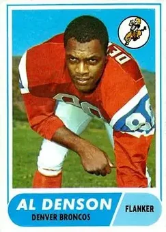 1968 Topps #121 - Al Denson - Denver Broncos 1968 Topps #121 - Al Denson - Denver Broncos