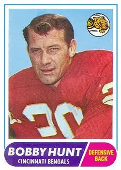 1968 Topps #122 - Bobby Hunt - Cincinnati Bengals