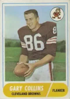 1968 Topps #128 - Gary Collins - Cleveland Browns