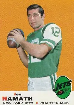 1969 Topps #100 - Joe Namath - New York Jets