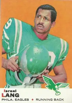 1969 Topps #107 - Israel Lang - Philadelphia Eagles - Front