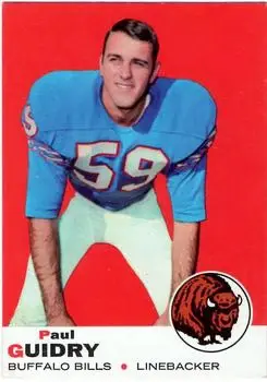 1969 Topps #109 - Paul Guidry - Buffalo Bills