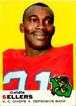 1969 Topps #119 - Goldie Sellers - Kansas City Chiefs - Front
