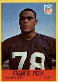 1967 Philadelphia #117 - Francis Peay - New York Giants - Front 1967 Philadelphia #117 - Francis Peay - New York Giants - Front