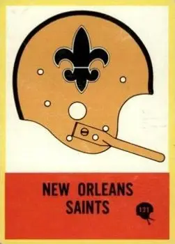 1967 Philadelphia #121 - Card #121 - New Orleans Saints - Front