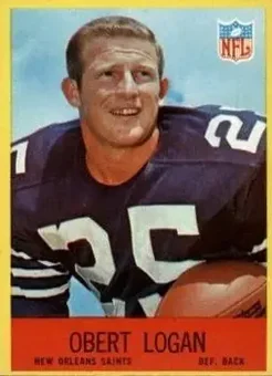 1967 Philadelphia #126 - Obert Logan - New Orleans Saints