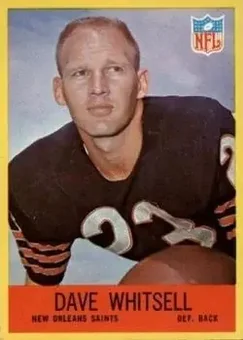 1967 Philadelphia #130 - Dave Whitsell - New Orleans Saints