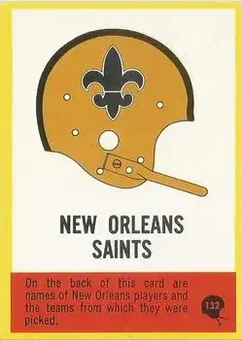 1967 Philadelphia #132 - Card #132 - New Orleans Saints