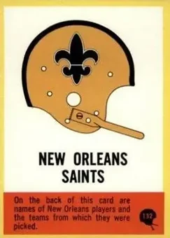 1967 Philadelphia #132 - Card #132 - New Orleans Saints