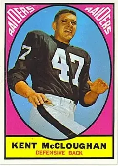 1967 Topps #112 - Kent McCloughan - Oakland Raiders