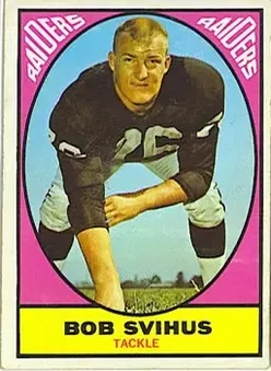 1967 Topps #113 - Bob Svihus - Oakland Raiders