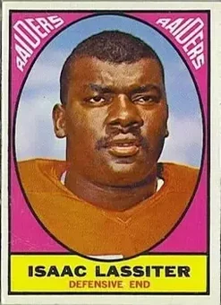 1967 Topps #114 - Isaac Lassiter - Oakland Raiders