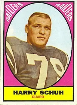 1967 Topps #115 - Harry Schuh - Oakland Raiders