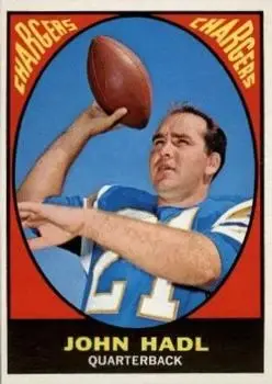 1967 Topps #120 - John Hadl - San Diego Chargers