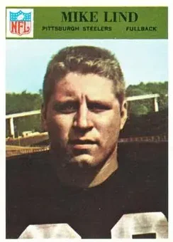 1966 Philadelphia #152 - Mike Lind - Pittsburgh Steelers