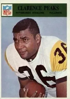 1966 Philadelphia #154 - Clarence Peaks - Pittsburgh Steelers