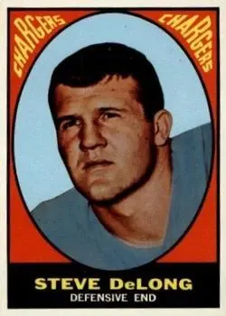 1967 Topps #128 - Steve DeLong - San Diego Chargers