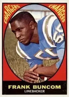1967 Topps #130 - Frank Buncom - San Diego Chargers