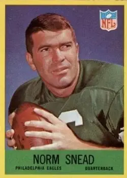 1967 Philadelphia #142 - Norm Snead - Philadelphia Eagles - Front