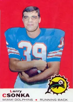 1969 Topps #120 - Larry Csonka - Miami Dolphins