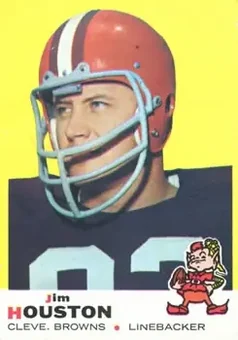 1969 Topps #121 - Jim Houston - Cleveland Browns