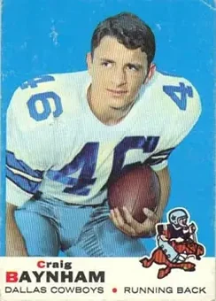 1969 Topps #122 - Craig Baynham - Dallas Cowboys