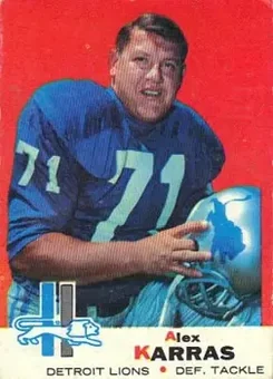 1969 Topps #123 - Alex Karras - Detroit Lions
