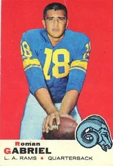 1969 Topps #125 - Roman Gabriel - Los Angeles Rams