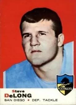 1969 Topps #129 - Steve DeLong - San Diego Chargers