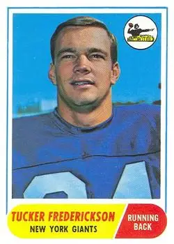 1968 Topps #135 - Tucker Frederickson - New York Giants
