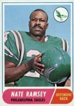 1968 Topps #136 - Nate Ramsey - Philadelphia Eagles