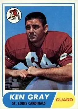 1968 Topps #138 - Ken Gray - St. Louis Cardinals