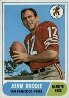 1968 Topps #139 - John Brodie - San Francisco 49ers 1968 Topps #139 - John Brodie - San Francisco 49ers