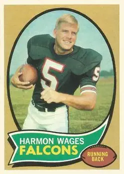 1970 Topps #5 - Harmon Wages - Atlanta Falcons