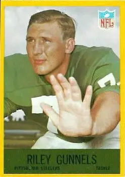 1967 Philadelphia #150 - Riley Gunnels - Pittsburgh Steelers - Front 1967 Philadelphia #150 - Riley Gunnels - Pittsburgh Steelers - Front