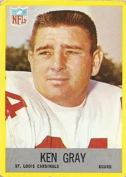 1967 Philadelphia #160 - Ken Gray - St. Louis Cardinals - Front