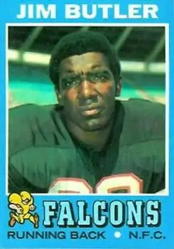 1971 Topps #2 - Jim Butler - Atlanta Falcons