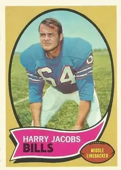 1970 Topps #13 - Harry Jacobs - Buffalo Bills