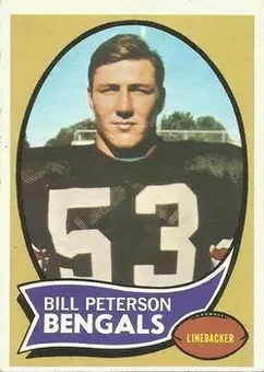 1970 Topps #16 - Bill Peterson - Cincinnati Bengals