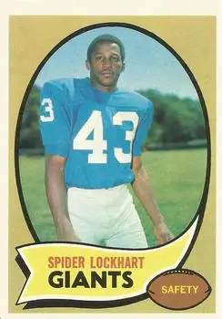 1970 Topps #17 - Spider Lockhart - New York Giants