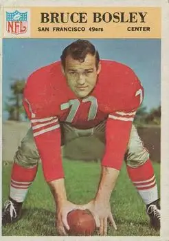 1966 Philadelphia #172 - Bruce Bosley - San Francisco 49ers - Front